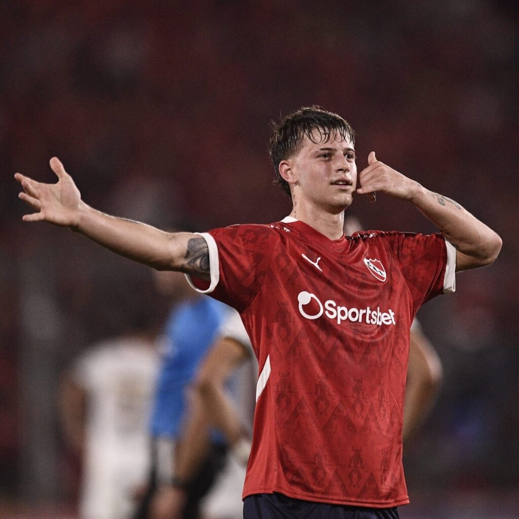 Diego Tarzia autor del gol ante Guaraní Fuente X Oficial Independiente